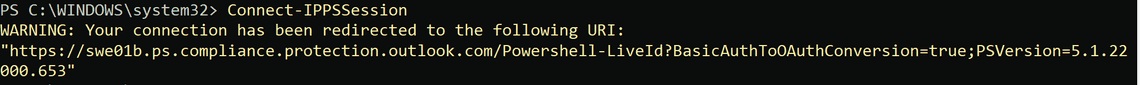 Connecting to Microsoft Purview via PowerShell