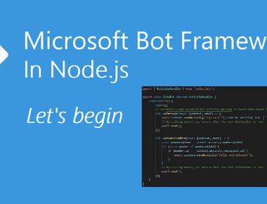 Bot Framework in Node.js - Let's begin (Part 1)
