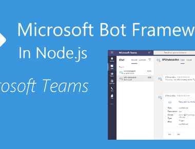 Bot Framework in Node.js - Microsoft Teams (Part 2)