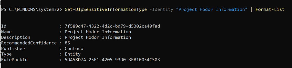 Custom SIT information