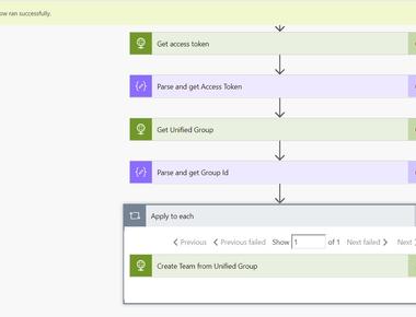 Create a Microsoft Team using site designs, Flow and Hub Sites